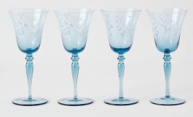 Heritage+Somerton+Wine+Glass+Set+of+4+in+Blue