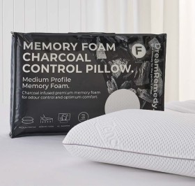 DreamRemedy-Charcoal-Memory-Foam-Pillow on sale