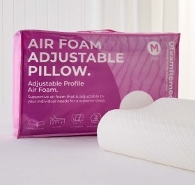 DreamRemedy-Adjustable-Memory-Foam-Pillow on sale