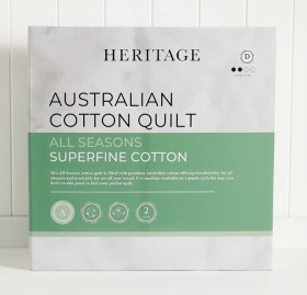 Heritage+All+Seasons+Cotton+Quilt