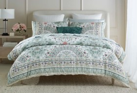 Heritage+Salvador+Medallion+Cotton+Quilt+Cover+Set%5E