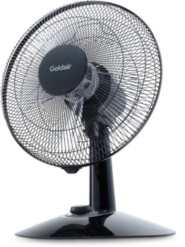 Goldair+30cm+Whisper+Quiet+Desk+Fan+in+Black