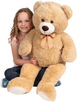 Wonder+Co.+Plush+100cm+Teddy+Bear+Light+Brown