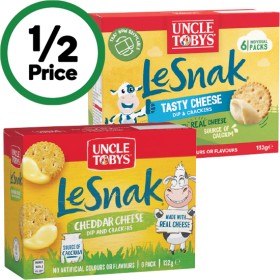 Uncle-Tobys-Le-Snak-132g-Pk-6 on sale