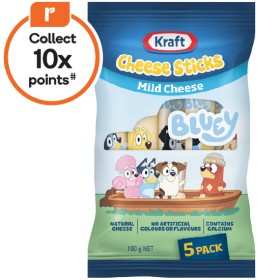 Kraft+Bluey+Cheese+Sticks+100g+Pk+5