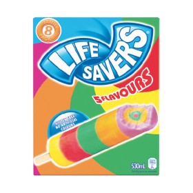 Peters+Life+Savers+Icy+Poles+530ml+Pk+8