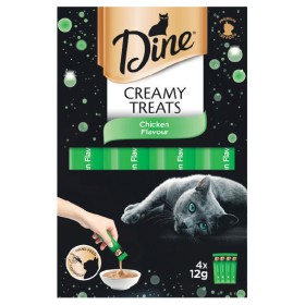 Dine+Creamy+Treats+Cat+Treats+Pk+4+x+12g