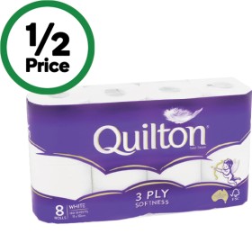 Quilton+Classic+Toilet+Tissue+3+Ply+Pk+8