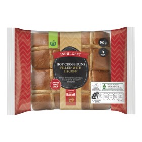 Woolworths+Indulgent+Biscoff%26reg%3B+Filled+Hot+Cross+Buns+Pk+4