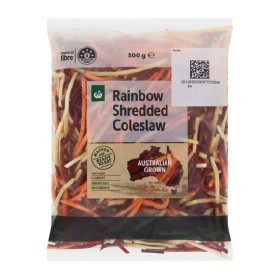 Woolworths+Australian+Rainbow+Shredded+Coleslaw+300g+Pack