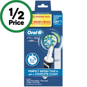 Oral-B-PRO-100-Electric-Toothbrush-Starter-Kit on sale