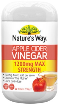 Nature%26rsquo%3Bs+Way+Apple+Cider+Vinegar+1200mg+Max+Strength+90+Tablets