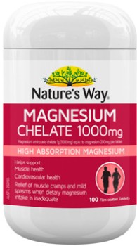 Nature%26rsquo%3Bs+Way+Magnesium+Chelate+1000mg+100+Tablets