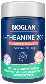 Bioglan+L-Theanine+200+Calm+%26amp%3B+Focus+60+Hard+Capsules