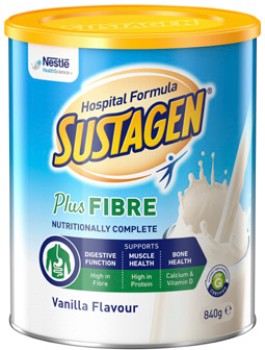 Sustagen+Hospital+Formula+Plus+Fibre+Vanilla+Flavour+840g