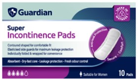 Guardian+Incontinence+Pads+Super+10+Pack