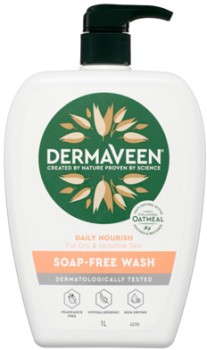 Dermaveen+Daily+Nourish+Soap-Free+Wash+1+Litre