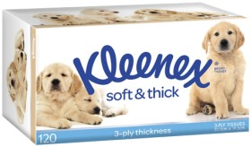 Kleenex+Soft+%26amp%3B+Thick+Facial+Tissues+3+Ply+120+Pack