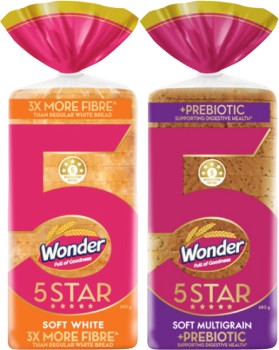 Wonder+Bread+5+Star+680g+Selected+Varieties