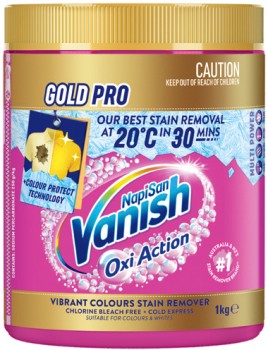 Vanish+NapiSan+Gold+Pro+Oxi+Action+Stain+Remover+1kg+Selected+Varieties