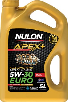 Nulon-Apex-Euro-Petrol-Diesel-Engine-Oil on sale