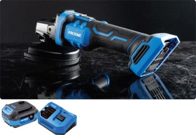 Kincrome+18V+125mm+Angle+Grinder+Skin%2C+4Ah+Battery+%26amp%3B+6A+Fast+Charger+Combo