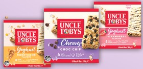 Uncle+Tobys+Muesli+Bars+5-6+Pack+or+Roll-Ups+6+Pack+Selected+Varieties