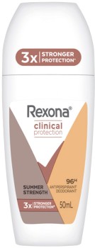 Rexona+Clinical+Protection+Antiperspirant+Roll%E2%80%91On+50mL+Selected+Varieties