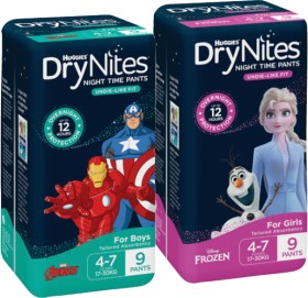 Huggies+DryNites+Pants+8%E2%80%9110+Pack+Selected+Varieties