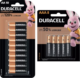 Duracell+Coppertop+Batteries+AA+10+Pack+or+AAA+8+Pack