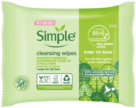 Simple+Facial+Cleansing+Wipes+25+Pack