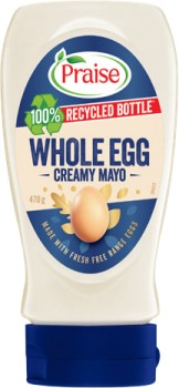 Praise+Whole+Egg+Squeezy+Mayo+470%E2%80%91500g+Selected+Varieties