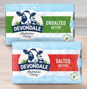 Devondale+Butter+Block+250g+Selected+Varieties