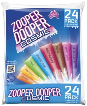 Zooper+Dooper+Ice+Tubes+24+Pack+Selected+Varieties