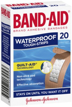 Band-Aid+Waterproof+Tough+Strips+20+Pack%2A