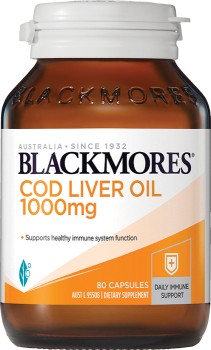 Blackmores+Cod+Liver+Oil+1000mg+80+Capsules%2A