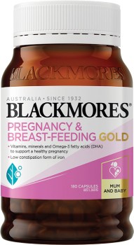 Blackmores-Pregnancy-Breast-Feeding-Gold-180-Capsules on sale