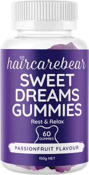 Haircarebear+Sweet+Dreams+Gummies+Passionfruit+Flavour+60+Pack%2A