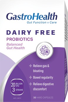 GastroHealth+Dairy+Free+Probiotics+30+Capsules%2A