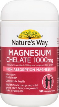 Nature%26rsquo%3Bs+Way+Magnesium+Chelate+1000mg+100+Tablets%2A