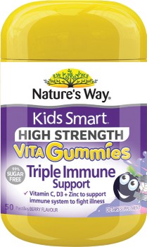 Nature%26rsquo%3Bs+Way+Kids+Smart+Triple+Immune+Support+Gummies+50+Pack%2A