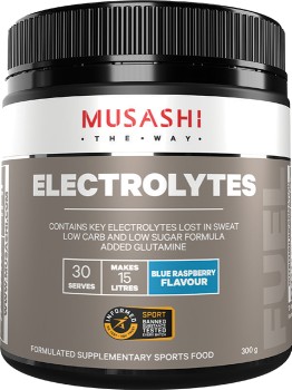 Musashi+Electrolytes+Blue+Raspberry+Flavour+300g%2A