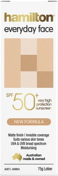 Hamilton+Everyday+Face+Sunscreen+SPF50%2B+75G%26Omega%3B