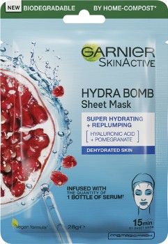 Garnier+Skin+Active+Hydra+Bomb+Tissue+Face+Mask+Pomegranate+1+each