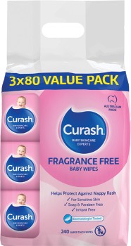 Curash-Fragrance-Free-Baby-Wipes-3-x-80-Pack on sale