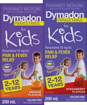 Dymadon-For-Kids-2-12-Years-Orange-or-Strawberry-Flavour-200mL on sale