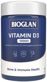 Bioglan+Vitamin+D3+1000IU+250+Capsules