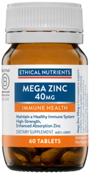 Ethical+Nutrients+Mega+Zinc+40mg+60+Tablets