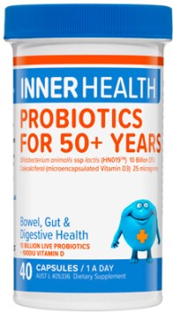 Inner+Health+Probiotics+For+50%2B+Years+40+Capsules