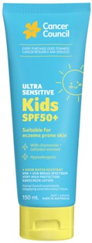 Cancer+Council+Ultra+Sensitive+Kids+SPF+50%2B+150mL